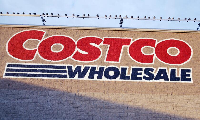 Birds are perched above a Costco store in Mountain View, Calif., Wednesday, Dec. 12, 2007. Costco Wholesale Corp. on Thursday, Dec. 13, 2007 said its fiscal first-quarter profit rose 11 percent as sales and membership fees both grew. The results were in line with Wall Street expectations, but its shares slid almost 5 percent in morning trading on disappointment at Costco's operating margins especially in its gasoline operations. (AP Photo/Paul Sakuma) ORG XMIT: CAPS137