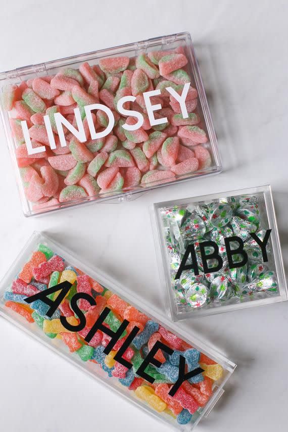 9) Personalized Candy Box