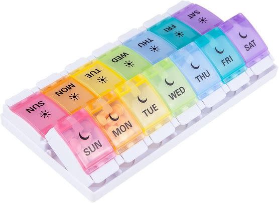 A pre-sorted pill case to help you take your meds in a jiffy