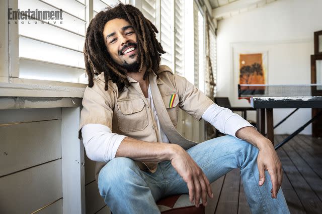 <p>Chiabella James/Paramount</p> Kingsley Ben-Adir as Bob Marley in 'Bob Marley: One Love'