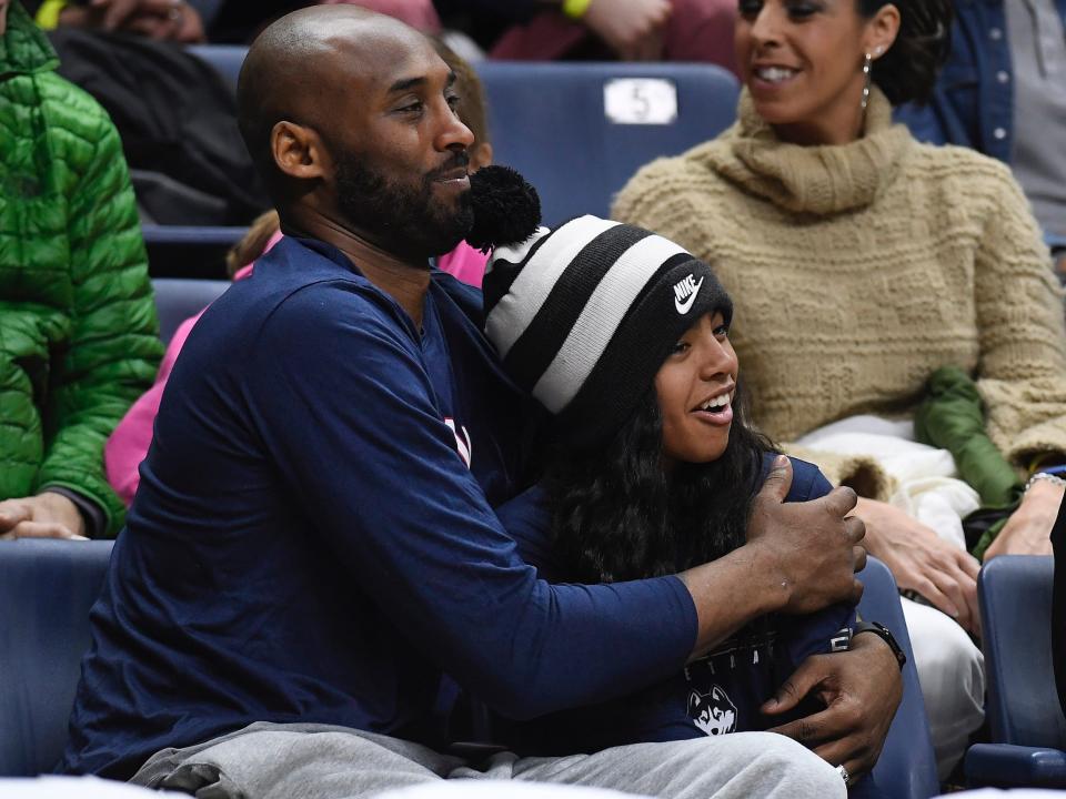 Kobe and Gigi Bryant.