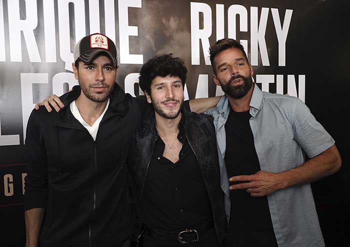 Sebastián Yatra, Enrique Iglesias y Ricky Martin