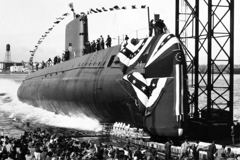 On September 30, 1954, the USS Nautilus, the world's first nuclear submarine, was commissioned by the U.S. Navy, under the command of Commander Eugene P. Wilkinson. File Photo by U.S. Navy/UPI