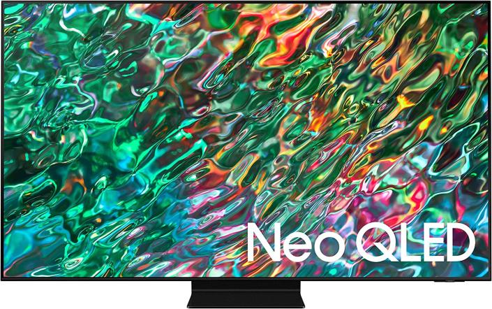 Samsung – 65 inch QN90B Neo QLED 4K UHD HDR 32X Dolby Atmos Gaming Smart TV.  Image via Amazon.