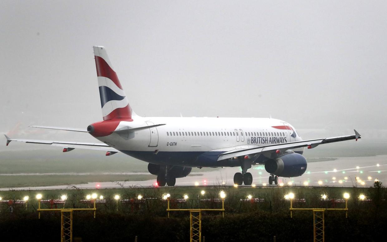 British Airways plane - Gareth Fuller/PA