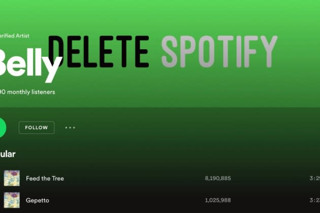 Delete Spotify' Image Appears — on Spotify Itself