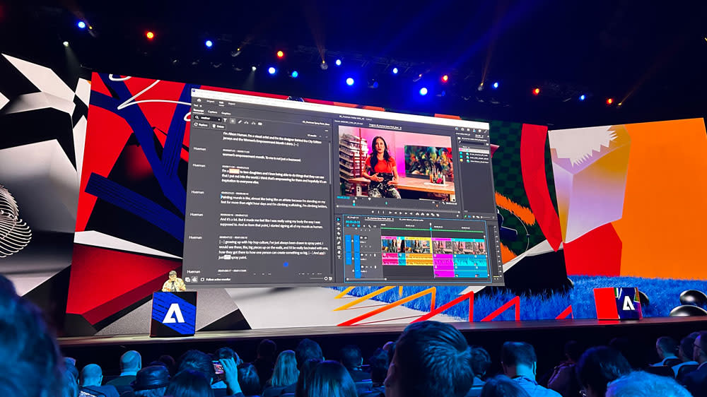  Premiere Pro AI feature shown at MAX. 