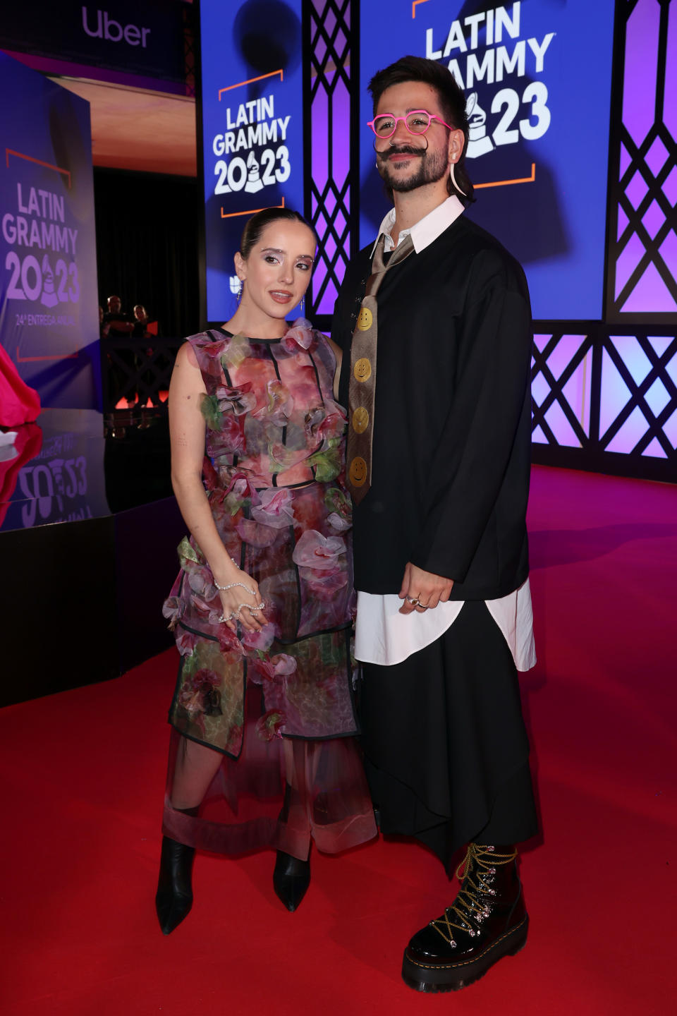 Latin Grammy 2023: Evaluna Montaner y Camilo (Rodrigo Varela/Getty Images for Latin Recording Academy)
