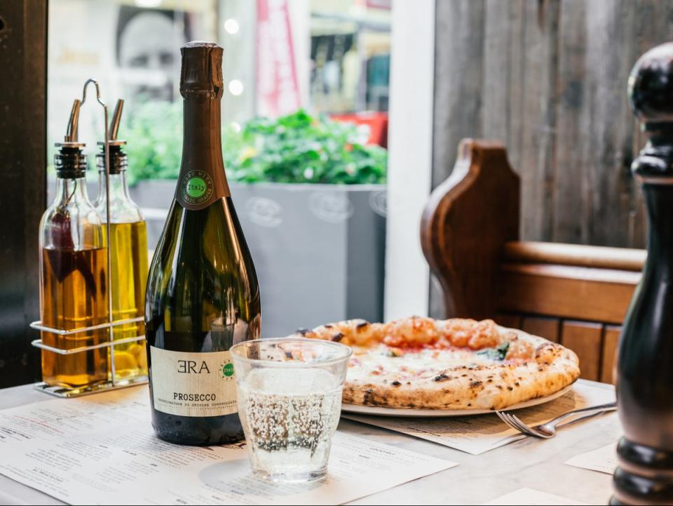 Franco Manca is offering a free glass of prosecco with any order of its special Jubilee pizzas (Franco Manca)