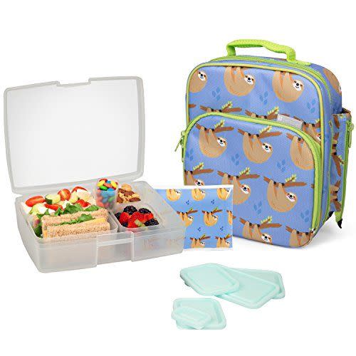 Bentology Bento Lunch Box Set w/ 5 Removable, Leak Proof Containers,  On-the-Go Meal, Food Prep & Snack Packing Compartments - Stackable,  Microwave