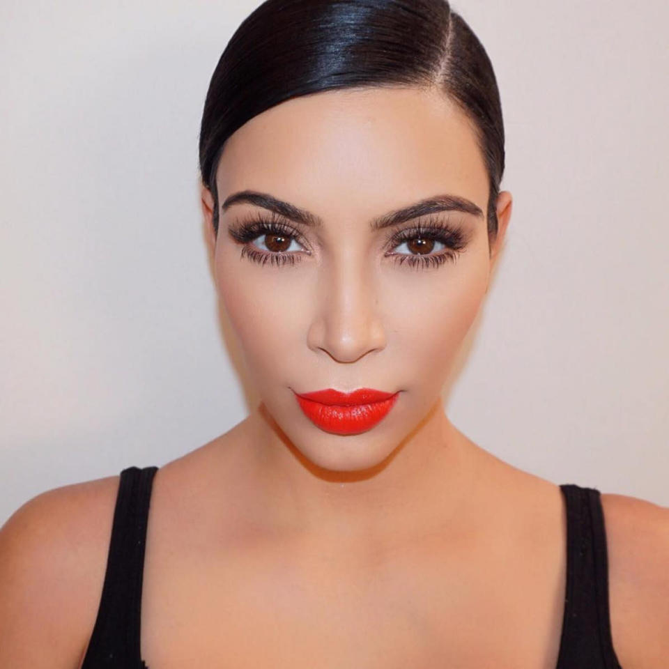 Kim Kardashian takes a selfie, October 2015