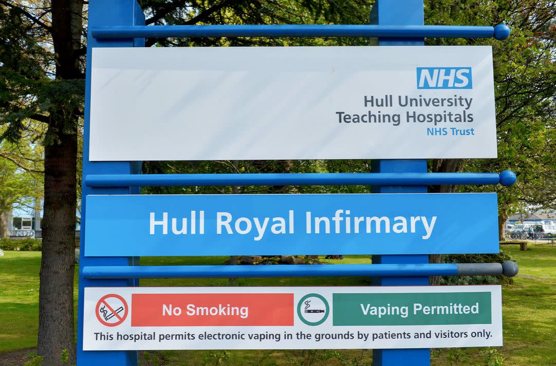 A spokeswoman for Hull University Teaching Hospitals NHS Trust said they were "shocked" by the incident (SWNS)