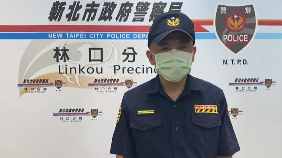 林口分局交通分隊長李浩彰說明，將依法告發裁罰。（圖／TVBS）