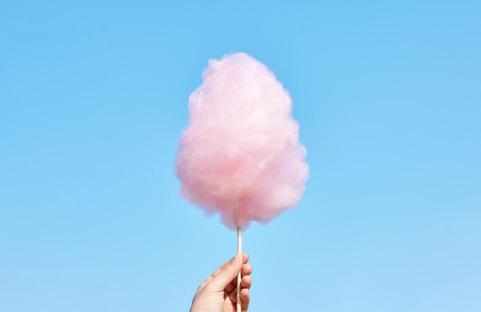 How does cotton candy become fluffy?