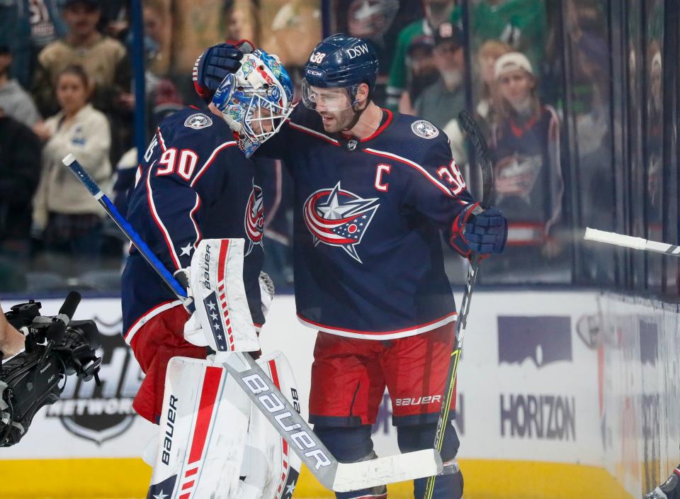"That’s what we’re playing this regular season for, is to get into the playoffs and have a chance at the (Stanley Cup)," said Blue Jackets center Boone Jenner.
