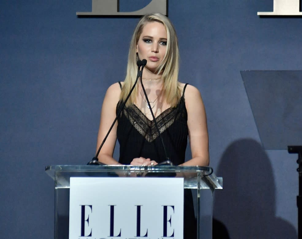 Jennifer Lawrence says a producer took nude photos of her to “inspire” her to lose weight