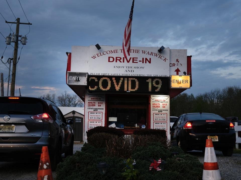 drive in movie covid19