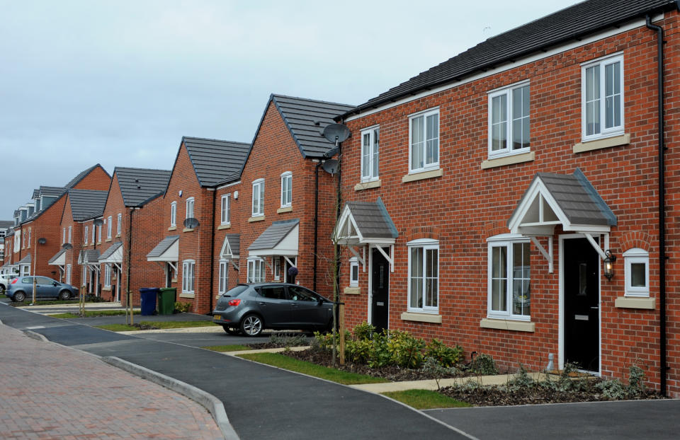 A general view of Bellway homes housing development in Cannock, West Midlands.