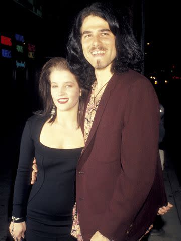 <p>Ron Galella/Ron Galella Collection/Getty</p> Lisa Marie Presley and Danny Keough at the Club Lingerie in Hollywood, California.