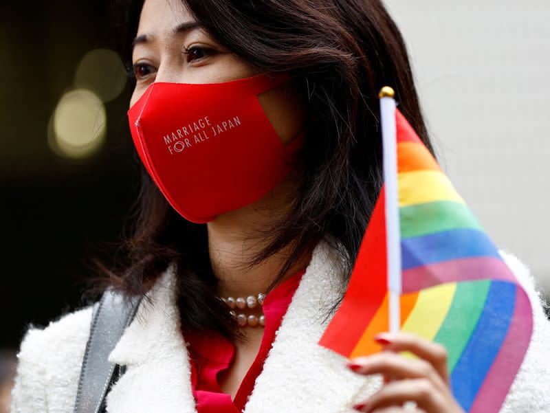 FILE PHOTO: Tokyo court rules on constitutionality of same-sex marriage