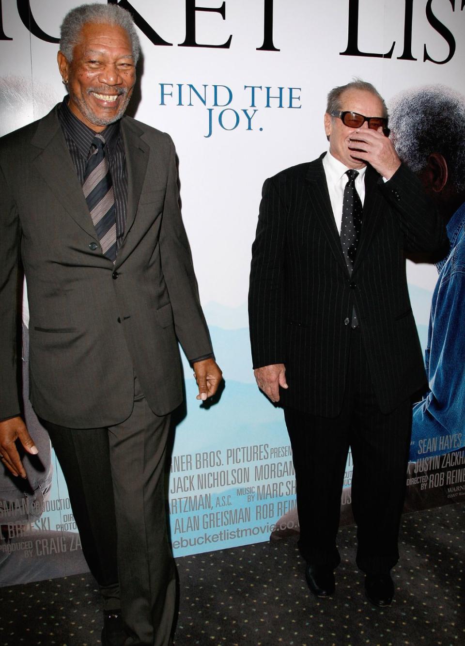 Morgan Freeman and Jack Nicholson.