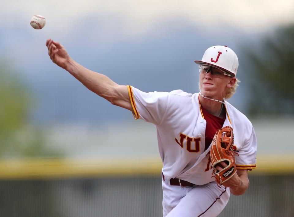 Juab and Juan Diego Catholic High School play for the 3A baseball championship at Kearns High on Saturday, May 13, 2023. Juab won 7-4. | Scott G Winterton, Deseret News