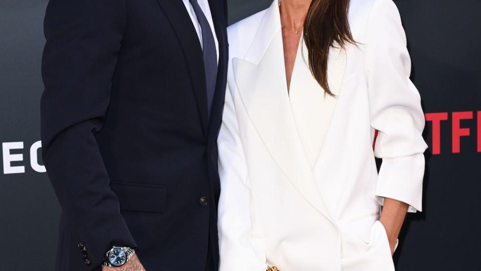 Victoria Beckham and David Beckham attend the Netflix 'Beckham' UK Premiere 