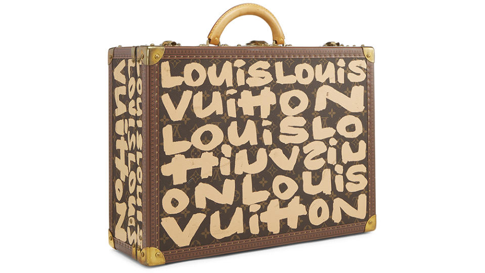 André Leon Talley Stephen Sprouse x Louis Vuitton Trunk