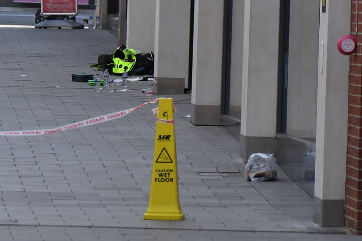 The officers were injured after being attacked at New Square Shopping Centre, in West Bromwich. (Reach)