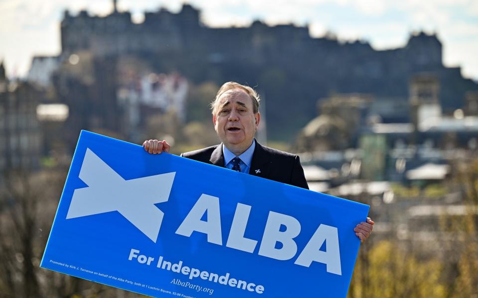 Alba Party Leader Alex Salmond Campaigns On Calton Hill -  Jeff J Mitchell/Getty