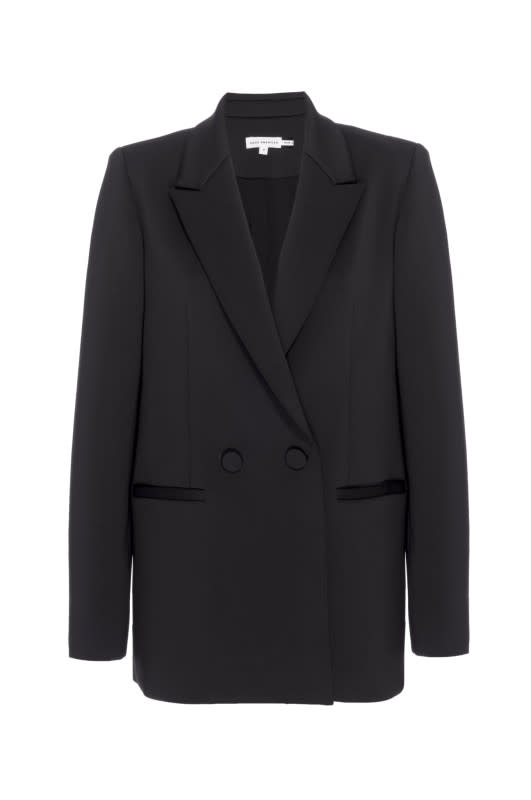 <p>Good American Luxe Suiting Boyfriend Blazer, $199, <a href="https://rstyle.me/+TLupPiwlaTVPG4yEmM9HgQ" rel="nofollow noopener" target="_blank" data-ylk="slk:available here;elm:context_link;itc:0;sec:content-canvas" class="link ">available here</a> (sizes XXS-5XL)</p>