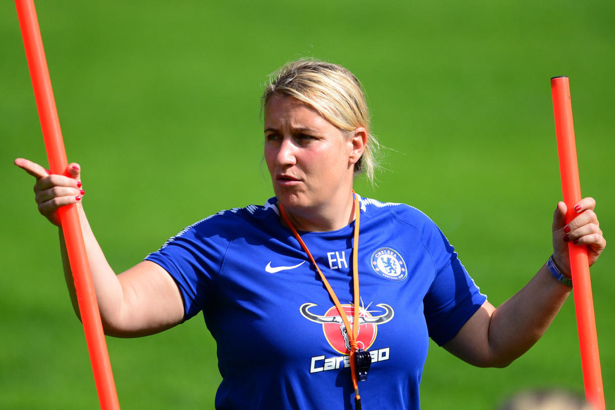 Champions: Emma Hayes previous won 11 trophies with Arsenal: Chelsea Football Club/Chelsea FC via Getty Images