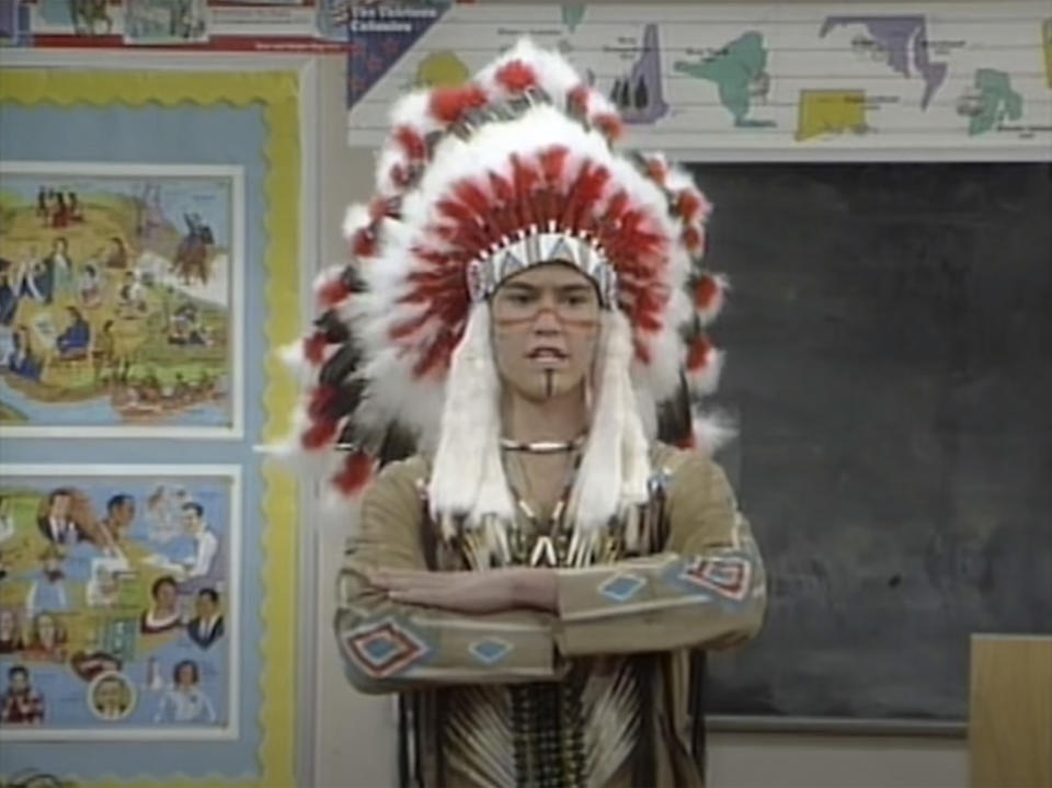 Many people feel this image of Zack as a Native American was wrong. (NBC)