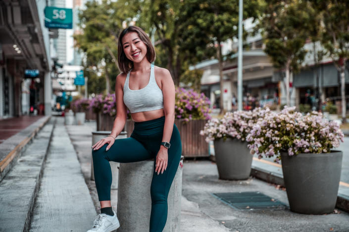 After Jia Xuan started working out in 2016, she followed fitness influencers content to get fitter. 