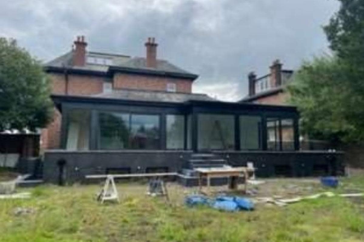 A sunroom extension at a large Glasgow home has been refused permission <i>(Image: Sourced)</i>