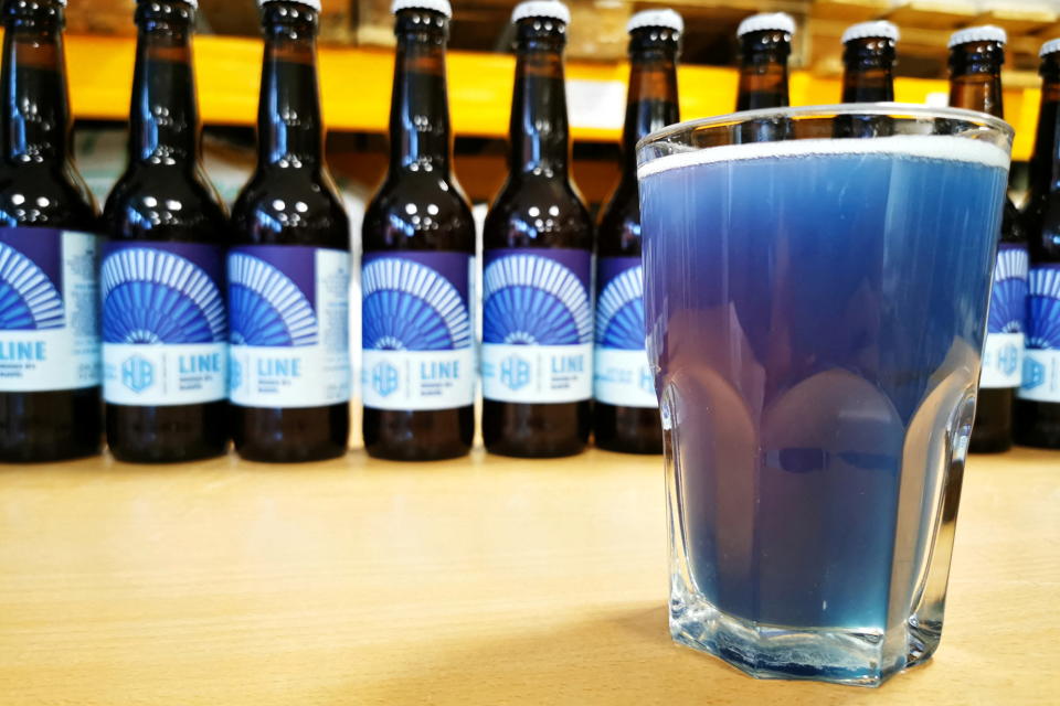 Den Algen schmeckt man im fertigen Bier angeblich nicht heraus - er sorgt nur für die besondere, blaue Farbe (Bild: REUTERS/Ardee Napolitano)