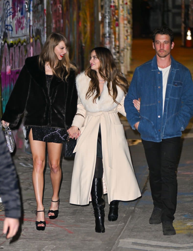 Taylor Swift, Keleigh Sperry and Miles Teller