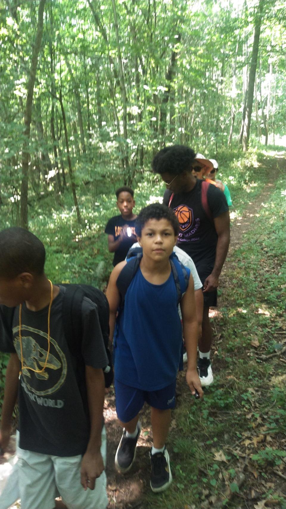 Tiger Pause Ministry's hike for kids along the Beaver County portion of the North Country Trail.