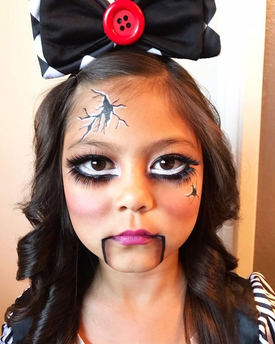 halloween makeup marionette doll