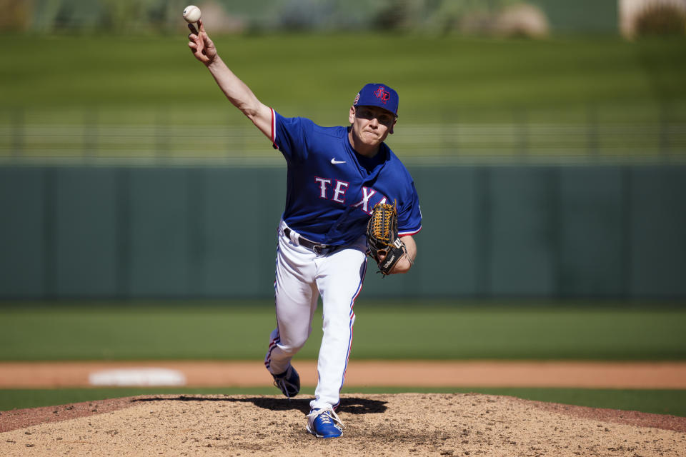 紐約洋基向德州遊騎兵交易來投手Spencer Howard。（MLB Photo by Ben Ludeman/Texas Rangers/Getty Images）