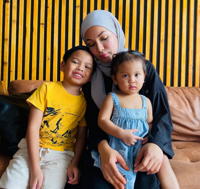 Nad Zainal missed her two kids while in hospital