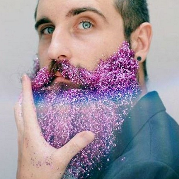 Glitter beards