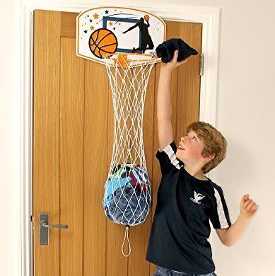 36) Basketball Hoop Hamper