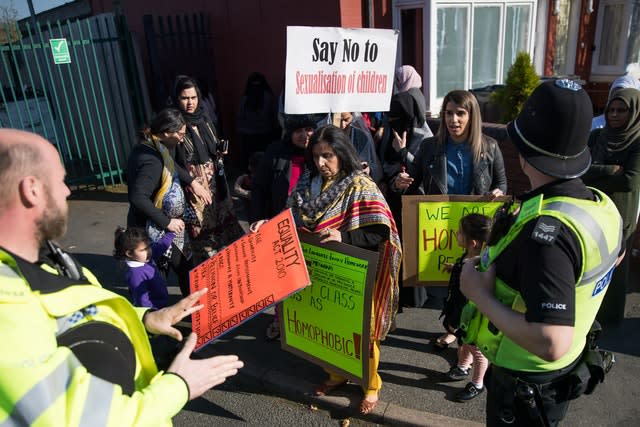 School protest