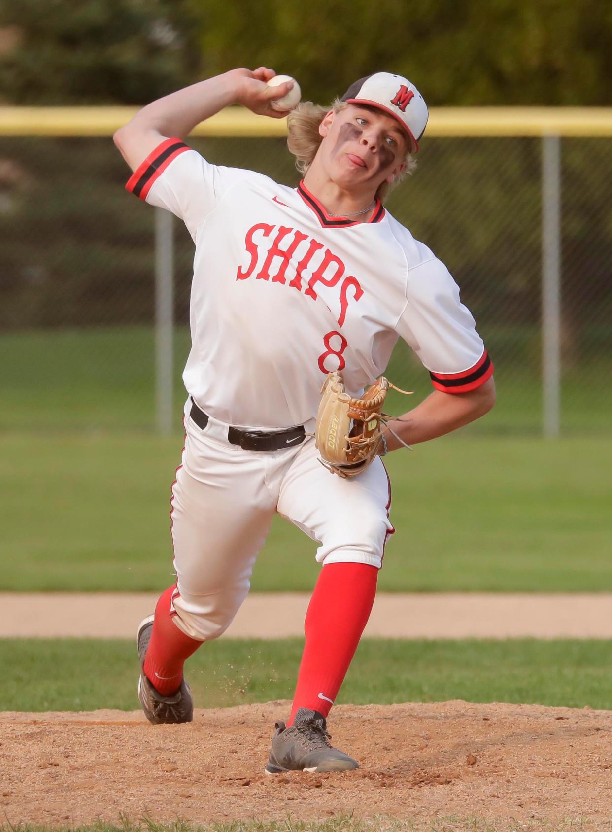 Manitowoc senior Noah Wech struck out 107 batters last season.