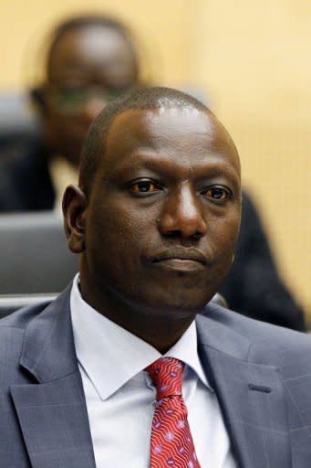 Former Kenyan Education Minister William Ruto sits in the courtroom of the International Criminal Court (ICC) in The Hague, The Netherlands on September 1, 2011. Ruto, a Kenyan presidential hopeful, is among five officials the International Criminal Court has ruled should face trial over deadly post-election violence four years ago