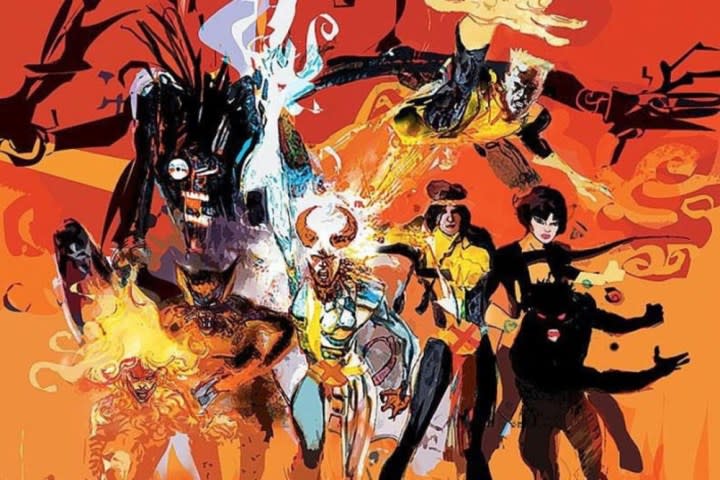A team of heroes battle in "The New Mutants."