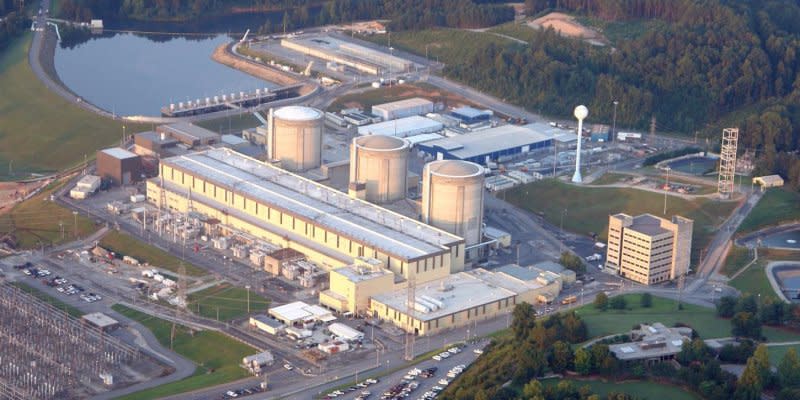 Authorities say an Arkansas man used his truck to ram through a gate and security fencing this week at the Oconee Nuclear Power Plant in South Carolina. Photo Courtesy of Duke Energy