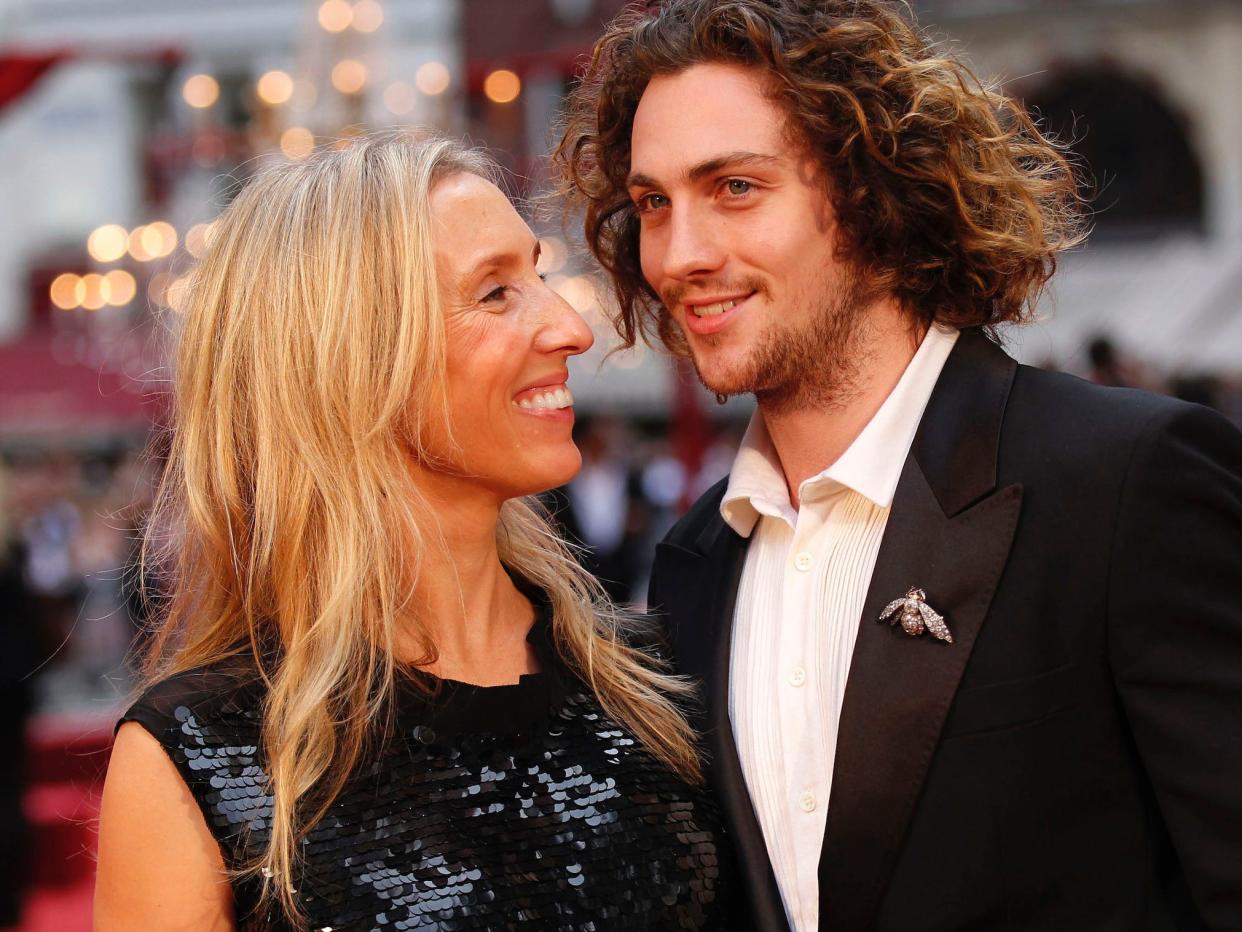 sam and aaron taylor johnson in september 2012