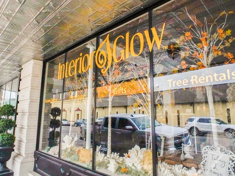 The exterior of Interior & Glow.